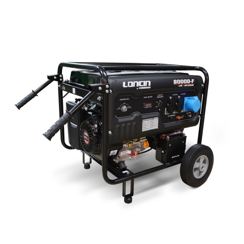 GENERADOR LONCIN LC8000DF 7 KW GASOLINA